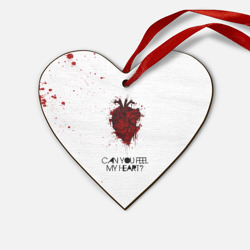 Деревянная игрушка Сердце Can You Feel My Heart - BMTH