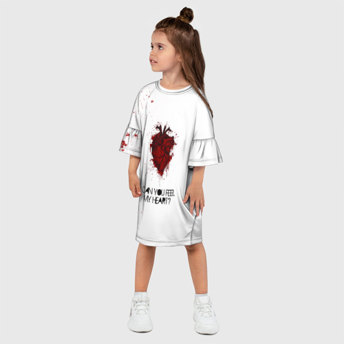 Детское платье 3D Can You Feel My Heart - BMTH, цвет 3D печать - фото 3