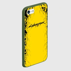 Чехол для iPhone 5/5S матовый Cyberpunk 2077 Samurai logo - фото 2