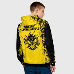 Мужская толстовка 3D Cyberpunk 2077 Samurai logo - фото 2