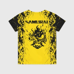 Детская футболка 3D Cyberpunk 2077 Samurai logo