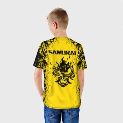 Детская футболка 3D Cyberpunk 2077 Samurai logo - фото 2