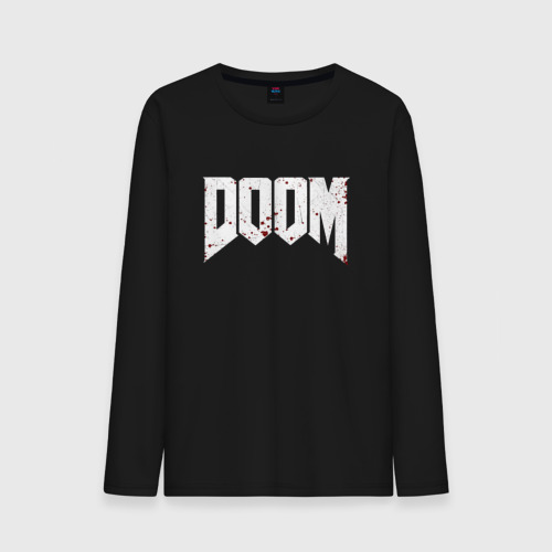 Мужской лонгслив хлопок Doom, цвет черный