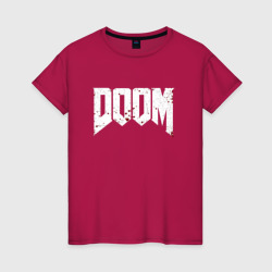 Женская футболка хлопок Doom