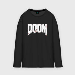 Женский лонгслив oversize хлопок Doom