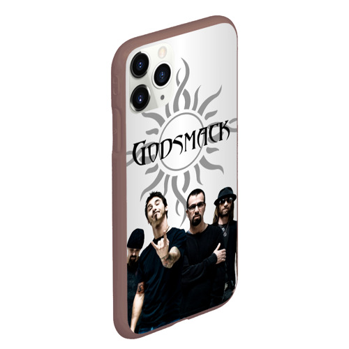 Чехол для iPhone 11 Pro Max матовый Godsmack, цвет коричневый - фото 3