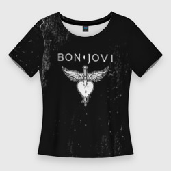 Женская футболка 3D Slim Bon Jovi