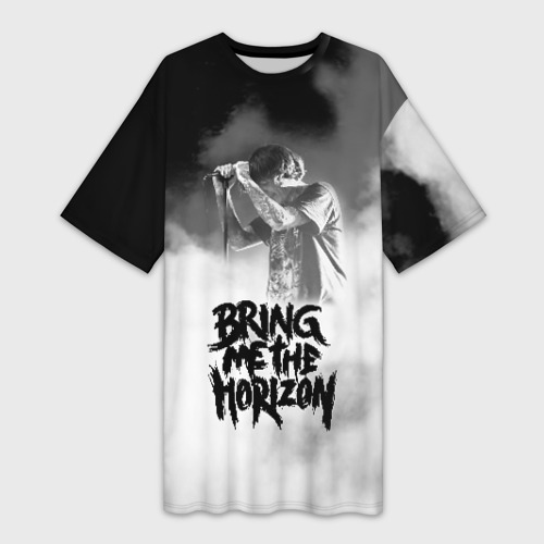 Платье-футболка 3D Bring Me the Horizon, цвет 3D печать