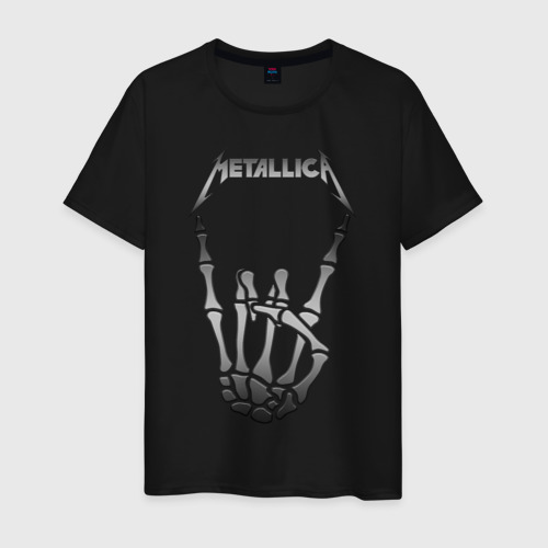 Мужская футболка хлопок METALLICA, цвет черный