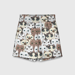 Детские спортивные шорты 3D Котики
