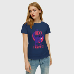 Женская футболка хлопок I'm Rexy and I Know It - фото 2