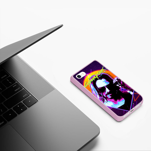 Чехол для iPhone 5/5S матовый Киану Ривз Cyberpunk 2077 - фото 5