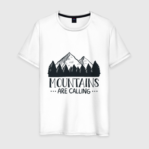 Мужская футболка хлопок Mountains