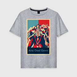 Ainz ooal gown Poster – Женская футболка хлопок Oversize с принтом купить со скидкой в -16%