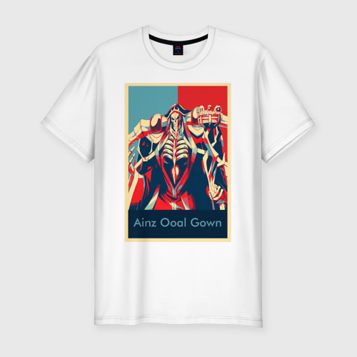 Мужская футболка хлопок Slim Ainz ooal gown Poster
