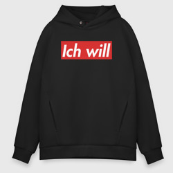 Мужское худи Oversize хлопок Ich will