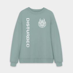 Мужской свитшот oversize без начеса хлопок Disturbed