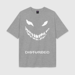 Мужская футболка Oversize хлопок texturе Disturbed face