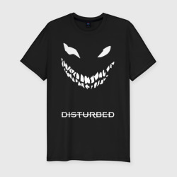 Мужская футболка хлопок Slim Disturbed face