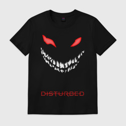 Мужская футболка хлопок Disturbed face