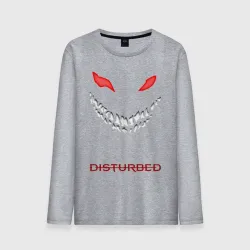 Мужской лонгслив хлопок Disturbed face