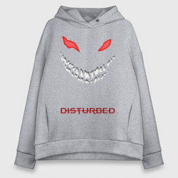 Женское худи Oversize хлопок Disturbed face