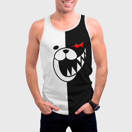 Мужская майка 3D Monokuma открыл рот, цвет 3D печать - фото 3