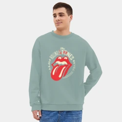 Мужской свитшот oversize без начеса хлопок Rolling Stones - фото 2