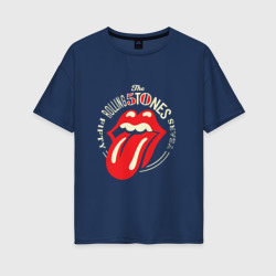 Женская футболка хлопок Oversize Rolling Stones