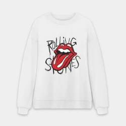 Мужской свитшот oversize без начеса хлопок Rolling Stones