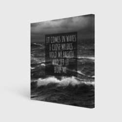 Холст квадратный Bring Me The Horizon - it comes in waves