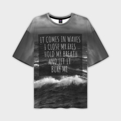 Мужская футболка oversize 3D Bring Me The Horizon - it comes in waves