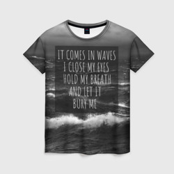 Женская футболка 3D Bring Me The Horizon - it comes in waves