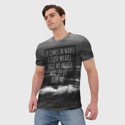 Мужская футболка 3D Bring Me The Horizon - it comes in waves - фото 2