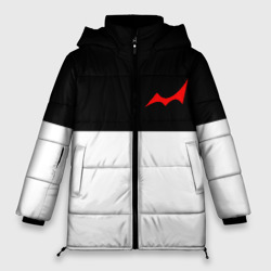 Женская зимняя куртка Oversize monokuma белочерные полосы
