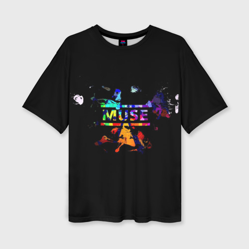 Женская футболка oversize 3D Muse, цвет 3D печать