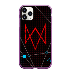 Чехол для iPhone 11 Pro Max матовый Watch dogs legion