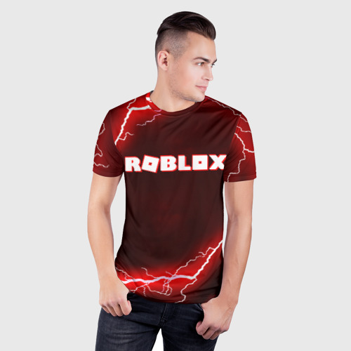 Мужская футболка 3D Slim Roblox, цвет 3D печать - фото 3