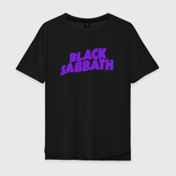 Мужская футболка хлопок Oversize black sabbath