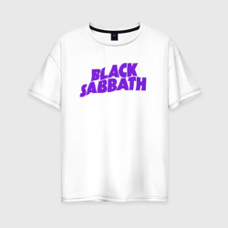 Женская футболка хлопок Oversize Black Sabbath