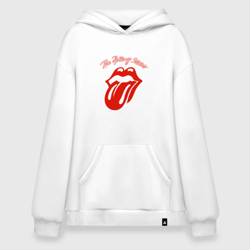 Худи SuperOversize хлопок The Rolling Stones, цвет белый