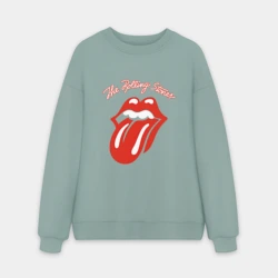 Мужской свитшот oversize без начеса хлопок The Rolling Stones