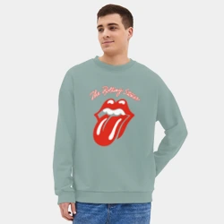 Мужской свитшот oversize без начеса хлопок The Rolling Stones - фото 2