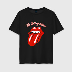 Женская футболка хлопок Oversize The Rolling Stones