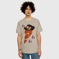 Мужская футболка хлопок Oversize JoJo Pizza - фото 2