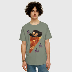 Мужская футболка хлопок Oversize JoJo Pizza - фото 2