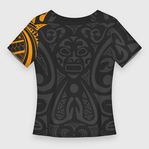 Женская футболка 3D Slim Polynesian tattoo, цвет 3D печать - фото 2