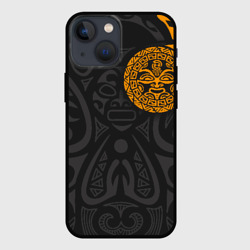 Чехол для iPhone 13 mini Polynesian tattoo