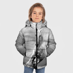 Зимняя куртка для мальчиков 3D Белая лошадь - фото 2