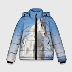 Зимняя куртка для мальчиков 3D Белый скакун
